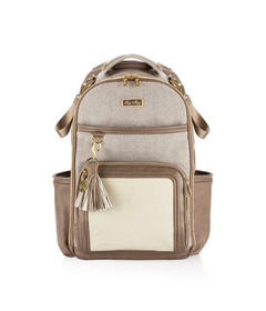 Itzy Ritzy Boss Plus Vanilla Latte Diaper Bag Backpack