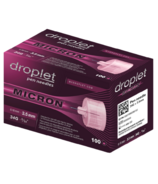 Droplet Pen Needles Micron 34 Gauge x 3.5mm Pink