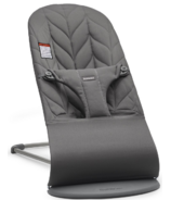 Babybjorn Bouncer Bliss Dark Grey Frame Petal Quilt Cotton Anthracite 