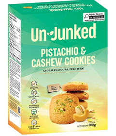 Un-Junked Pistachio & Cashew Cookies
