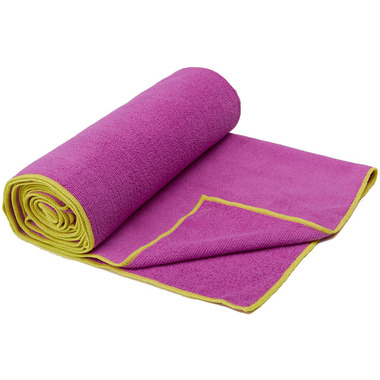 Gaiam Thirsty Yoga Mat Towel Radiant Orchid & Citron