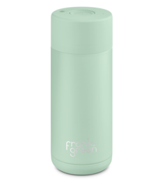 frank green Ceramic Reusable Cup with Button Lid Mint Gelato