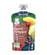 Gerber Organic Puree Prune Banana Blueberry Raspberry