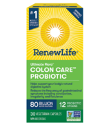 Renew Life Ultimate Flora Colon Care Probiotic 80 milliards de cultures actives