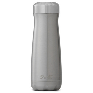 S\'well Silver Lining Stainless Steel Wide Mouth Traveler Bottle S\'well Silver Lining Stainless Steel Wide Mouth Traveler Bottle