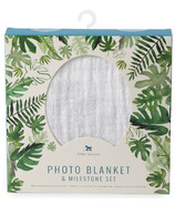 Little Unicorn Photo Blanket Tropical Leaf