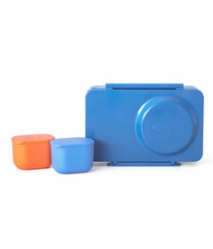 OmieLife OmieBox UP Bento Box Cosmic Blue + Dip Bundle