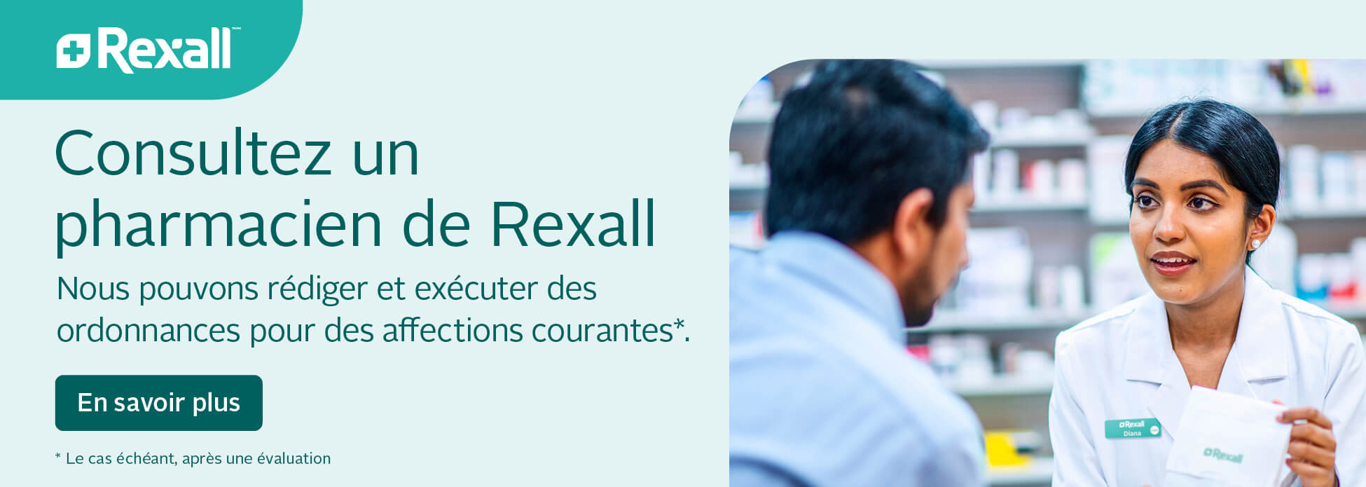 Consultez un pharmacien de Rexall