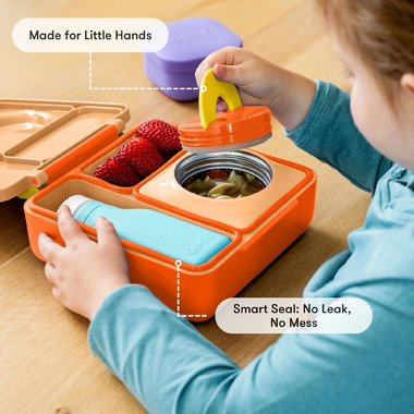 Buy OmieLife OmieBox Bento Box Poppy Orange at Well.ca