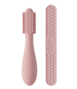 ezpz Baby-Led Toothbrush and Sensory Tongue Depressor Dual Pack Blush