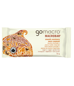 image of GoMacro Smooth Sanctuary Double Chocolate + Peanut Butter Chip Protein Bar with sku:191368