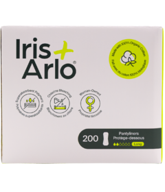 Iris + Arlo Organic Cotton Pantyliners Long Bulk