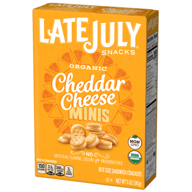 Late July Organic Cheddar Cheese Minis Late July Organic Cheddar Cheese Minis