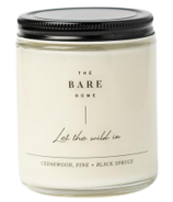 The Bare Home bougie laisse entrer le sauvage bois de cèdre, pin, épinette noire