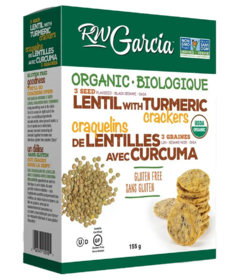 R.W. Garcia Organic 3 Seed Lentil & Turmeric Crackers