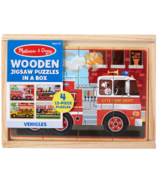 Melissa & Doug Vehicle Puzzles In a Box