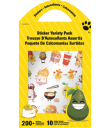 Sandy Lion Sticker Variety Pack Food Face Fun