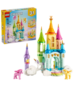 LEGO Creator 3-in-1 Unicorn Castle Toy Animals Playset and Room Decor