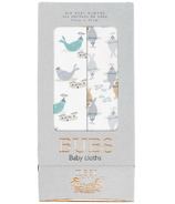 Nest Designs Bamboo Bubs Baby Washcloth Set Sandpipers & Seals