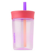 Owala Kids Plastic Tumbler Water Bottle Lilac Rocket