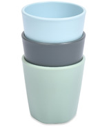 Tiny Twinkle Plastic Tableware Cups Set Sage, Charcoal and Ice Blue