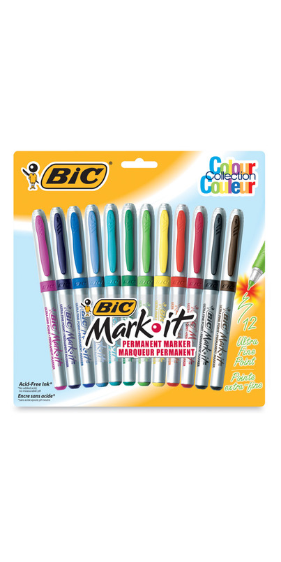 BIC Intensity Permanent Marker, Fine Point, Earth Tones, Single Marker