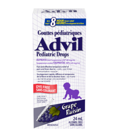 Advil Pediatric Drops For Infants Dye Free Grape