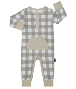 Belan.J Long Sleeve Pocket Romper Sage Plaid