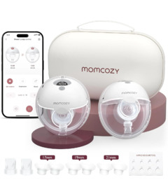Momcozy All in One Hands Free Breast Pump M5 Smart Grey