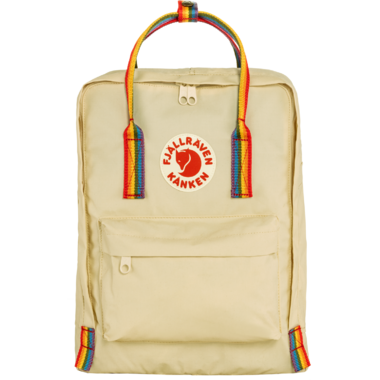 Fjallraven backpack Rainbow Kanken beige color