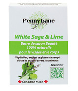 Penny Lane Organics Barre de Beauté 100 % Naturelle Sauge Blanche et Citron Vert
