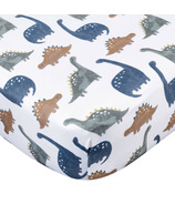 Gerber Childrenswear Knit Crib Sheet Dino Time Dino