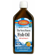 Carlson Grande Bouteille The Very Finest Fish Oil Saveur d'Orange