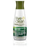 Shampooing à l'huile de graines de cannabis sativa Live Clean