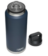 YETI Bouteille Rambler avec bouchon à goulot réducteur bleu marine