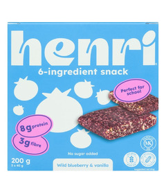Henri Snack Bar Blueberry & Vanilla