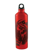 Gaiam Koi Fish Print Red Aluminum Water Bottle