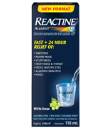 Reactine allergie anti-histamine liquide soulagement 24h