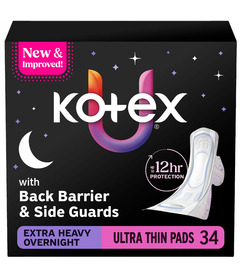U by KOTEX Core Ultra-Thin Winged Extra Heavy Overnight Pads