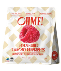 image of OHME! Freeze-Dried (Whole) Raspberries with sku:338409