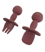Tiny Teethers Mini Silicone Utensils Pink