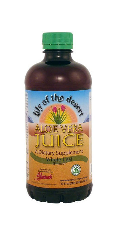 Natural aloe shop vera juice