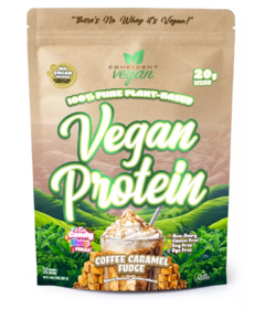 Confident 100% Pure Plant-Based Vegan Protein Coffee Caramel Fudge