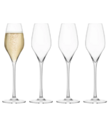 Final Touch Champagne Lead-Free Crystal Glasses