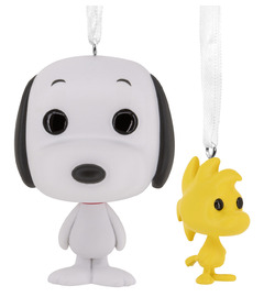 Hallmark Christmas Ornaments Peanuts Snoopy and Woodstock Funko POP