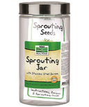 NOW Real Food Sprouting Jar with Stainless Steel Screen