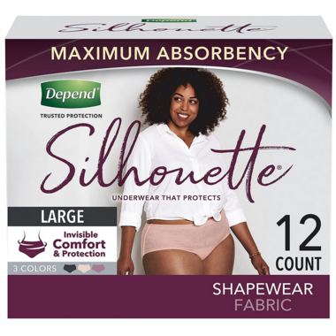 Buy Depend Silhouette Incontinence Underwear Maximum Absorbency L at