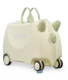 Trunki Glide Ride-On Suitcase Ivory White