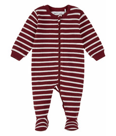 Petit Lem Sleeper Scarlet Red Stripe Print