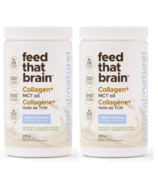 Feed That Brain Collagen + MCT Drink Mix Powder Natural Bundle